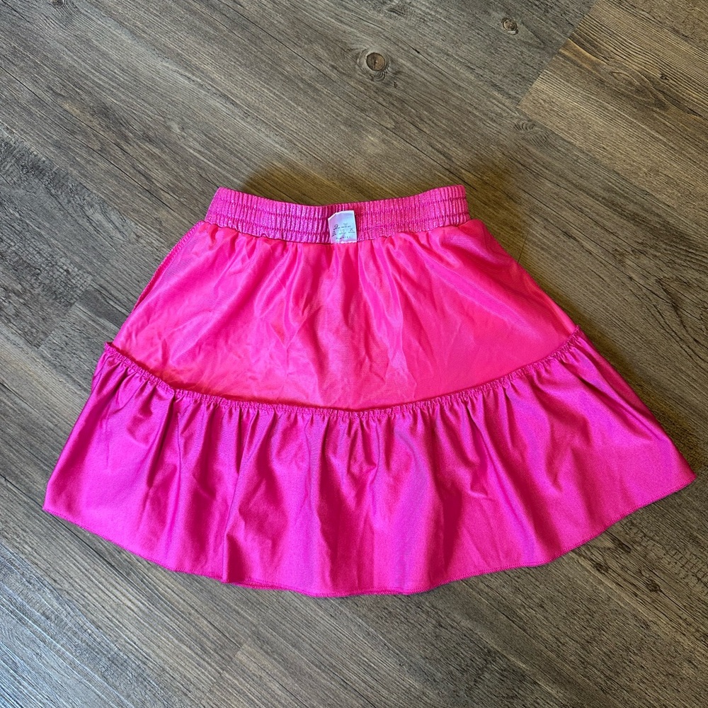 Sparkling Pink Layered Kids Skirt - Picture 8 of 8